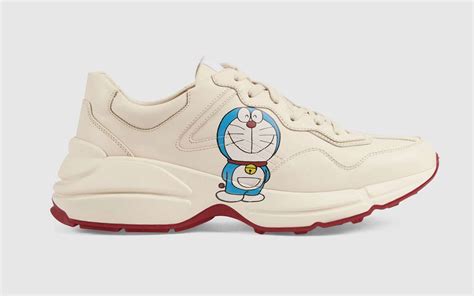 gucci banana sneakers|Gucci doraemon capsule collection.